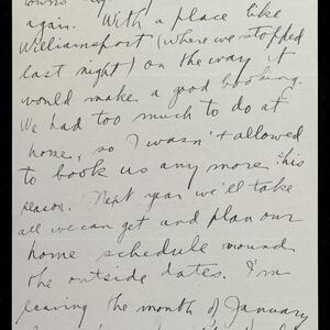 a page of handwritten text