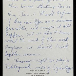 a page of handwritten text