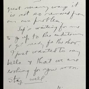 a page of handwritten text