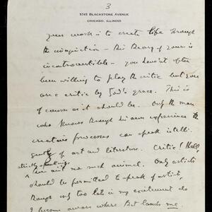 a page of handwritten text