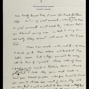 a page of handwritten text