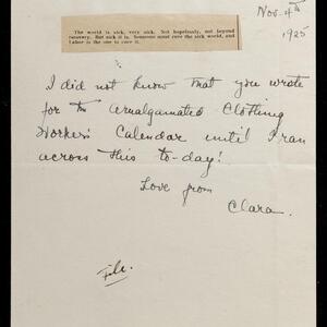 a page of handwritten text