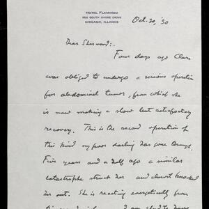 a page of handwritten text