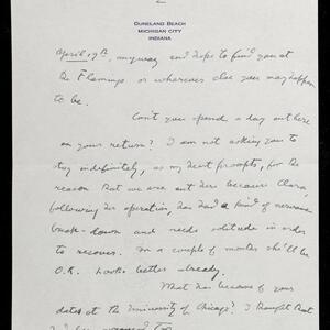 a page of handwritten text