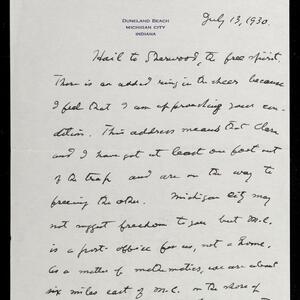 a page of handwritten text