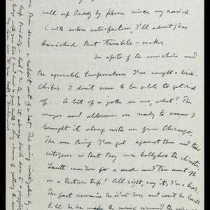 a page of handwritten text