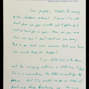 a page of handwritten text