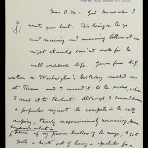 a page of handwritten text