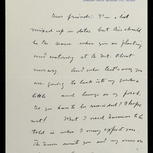 a page of handwritten text