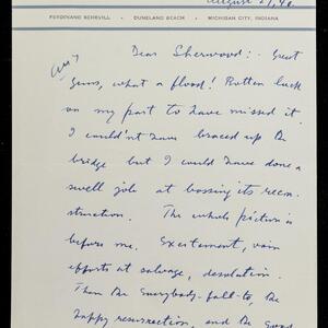 a page of handwritten text