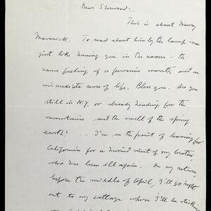 a page of handwritten text