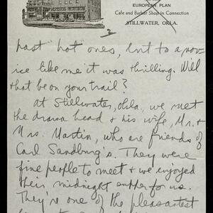 a page of handwritten text