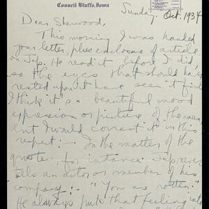 a page of handwritten text