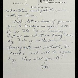 a page of handwritten text