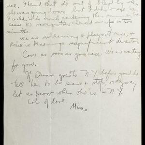a page of handwritten text