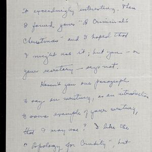 a page of handwritten text