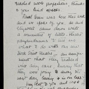 a page of handwritten text