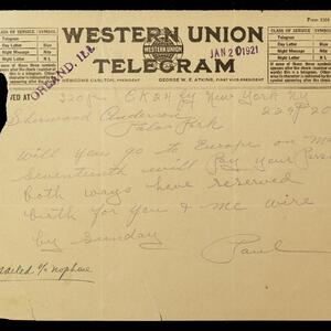 a page of handwritten text