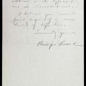 a page of handwritten text