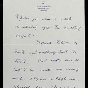 a page of handwritten text