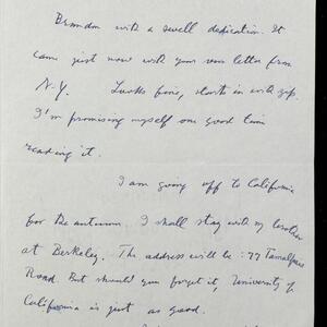 a page of handwritten text