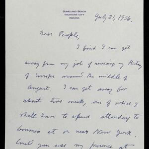 a page of handwritten text