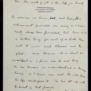 a page of handwritten text