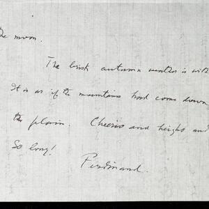 a page of handwritten text
