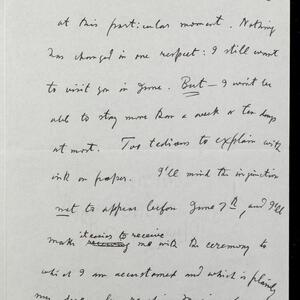 a page of handwritten text