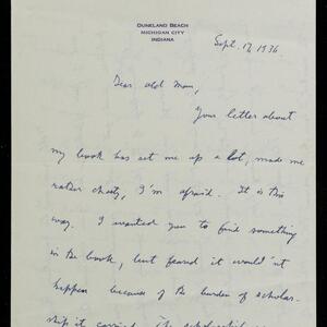 a page of handwritten text
