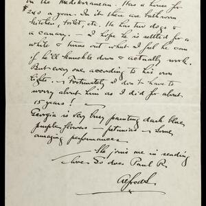 a page of handwritten text