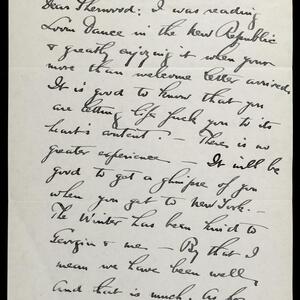 a page of handwritten text