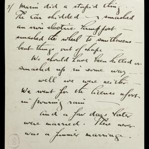 a page of handwritten text