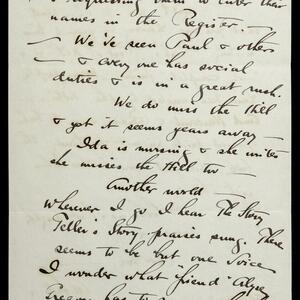 a page of handwritten text