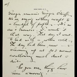 a page of handwritten text