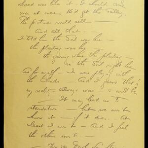 a page of handwritten text