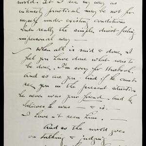 a page of handwritten text