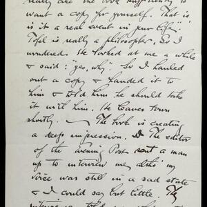 a page of handwritten text
