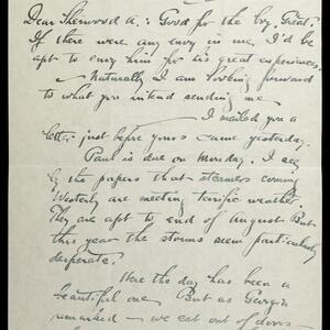 a page of handwritten text