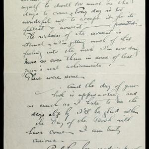 a page of handwritten text