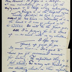 a page of handwritten text