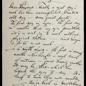 a page of handwritten text