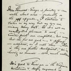 a page of handwritten text
