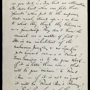 a page of handwritten text