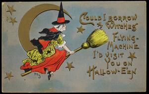 Could I borrow a witches flying-machine...