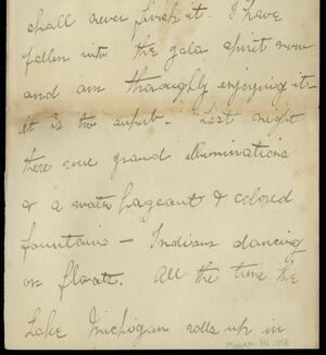 a page of handwritten text