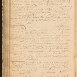 a page of handwritten text