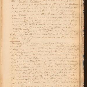 a page of handwritten text