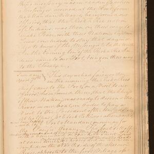 a page of handwritten text