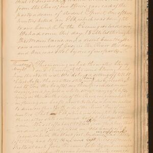 a page of handwritten text